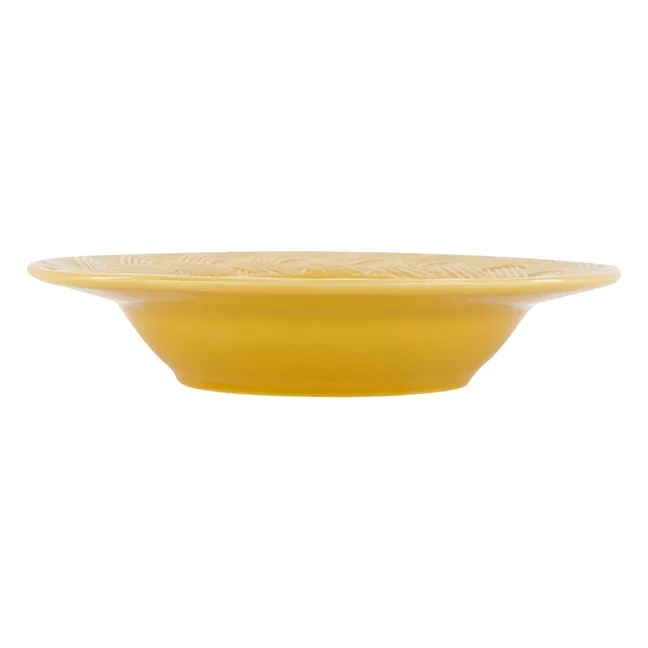 Vime soup plate | Ochre