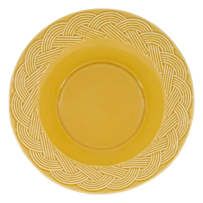 Vime soup plate | Ochre