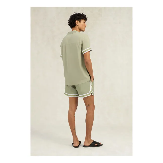 VALBONNE SHIRT | Beige - Green