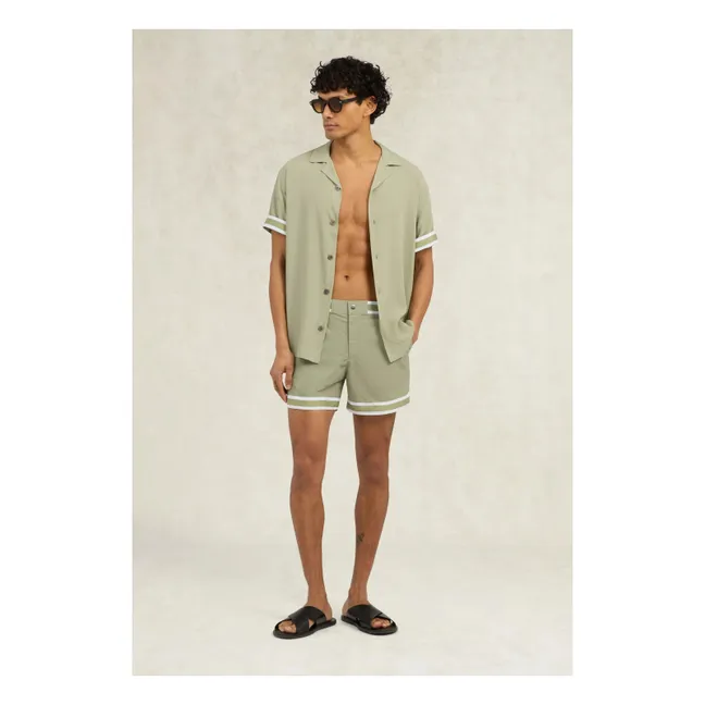 VALBONNE SHIRT | Beige - Green