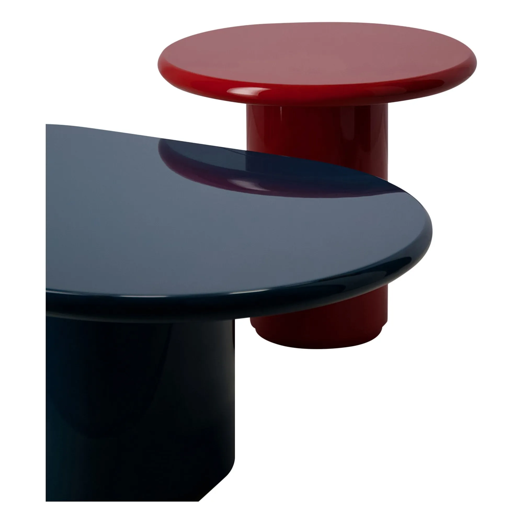 Table d'appoint en bois laqué Amendoeira | Carmin- Image produit n°3