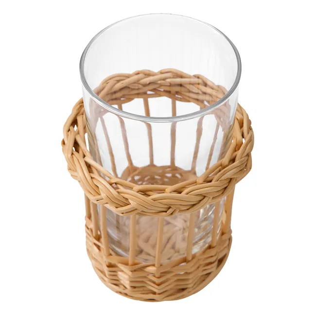 Verre en verre et osier Vitória