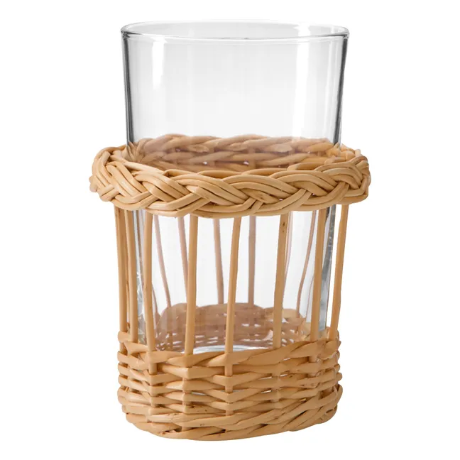 Glass and wicker Vitória