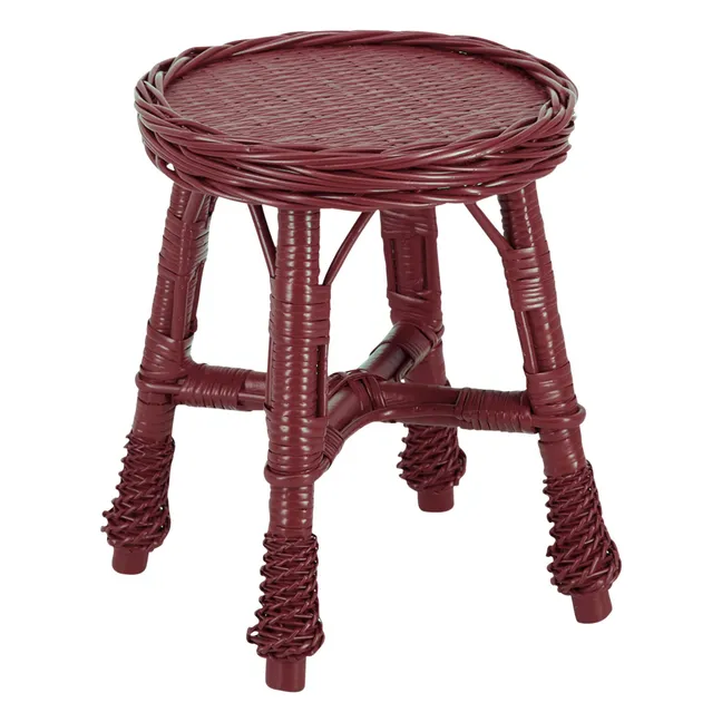 Tabouret en osier tressé Furnas | Bordeaux