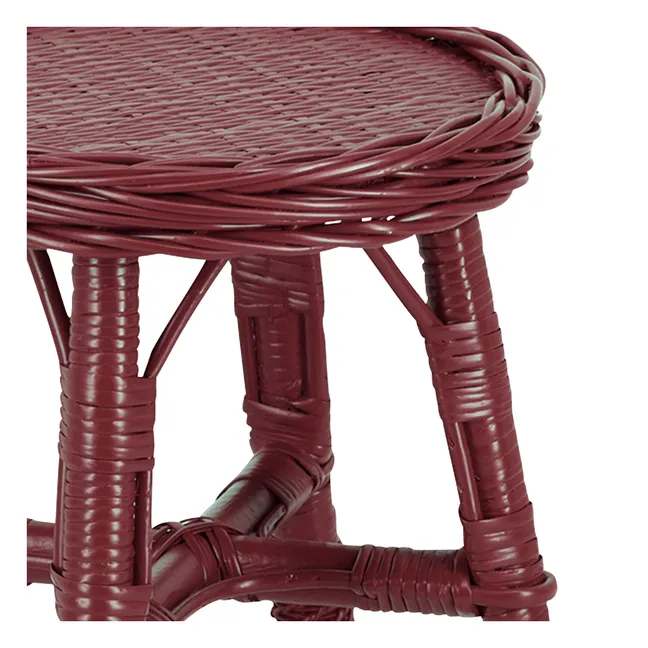 Tabouret en osier tressé Furnas | Bordeaux