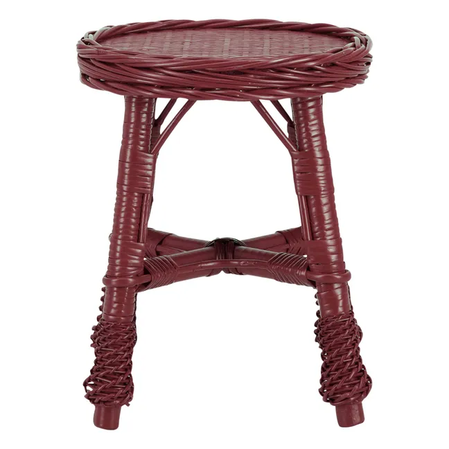 Tabouret en osier tressé Furnas | Bordeaux
