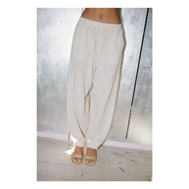 Pantalón Iluna de algodón orgánico | Champagne