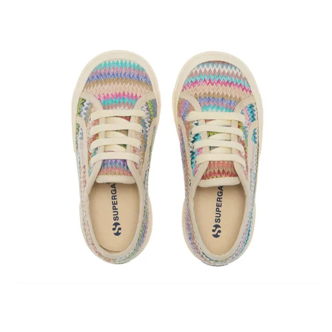Baskets Lacets 2750 Raphia | Pastel