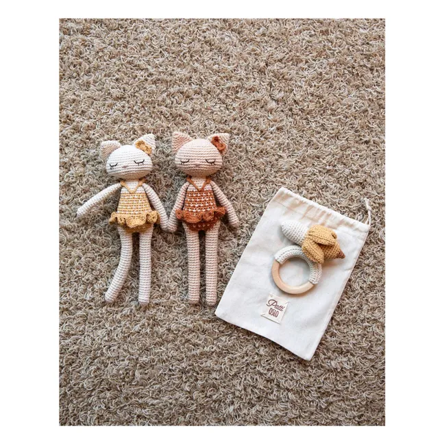 Doudou Camille le chat | Marron