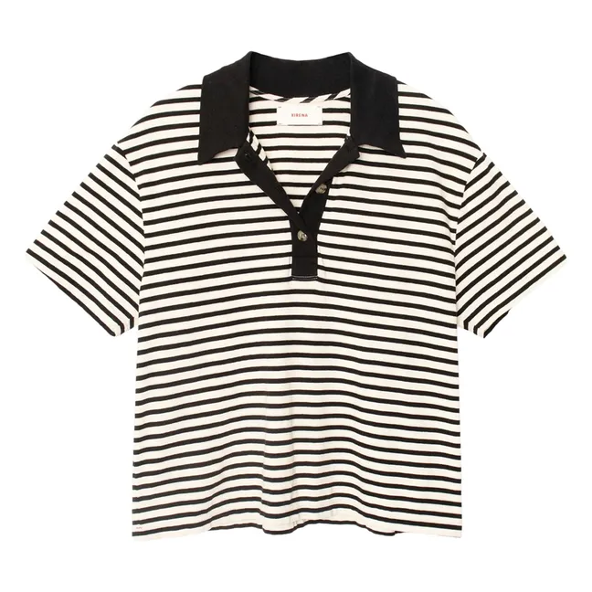 Polo de rayas Kellie | Crema