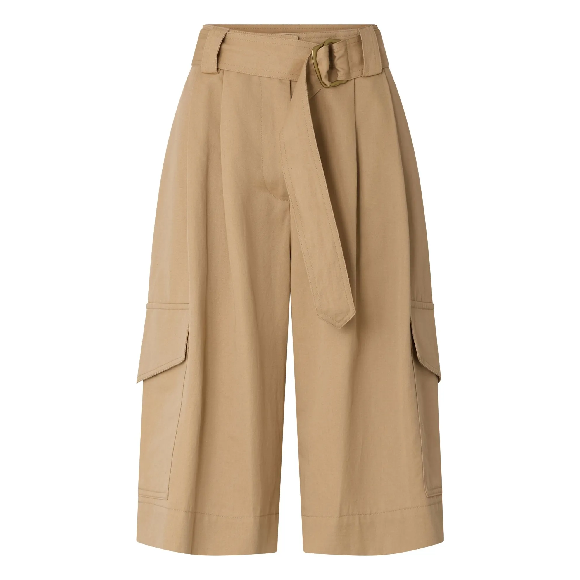 Sessùn Beige Bermuda Shorts Marco