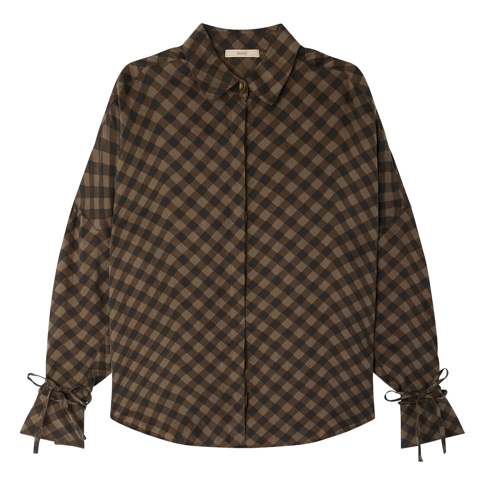 Sessùn Khaki Armanchecks Carreaux Shirt