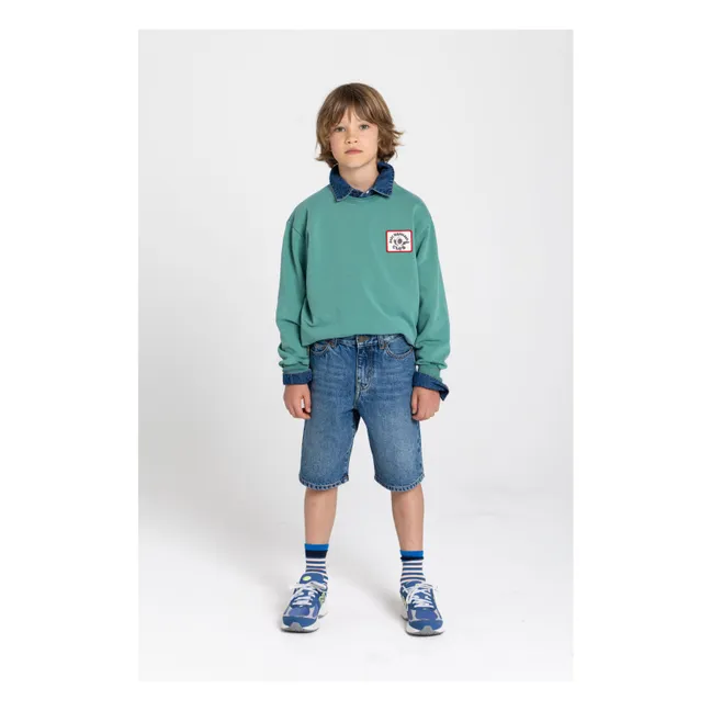 Ryde Wheelers organic cotton sweatshirt | Emerald green