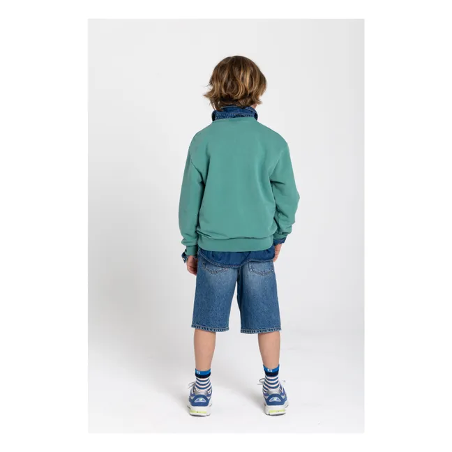 Ryde Wheelers Sudadera de algodón orgánico | Verde esmeralda