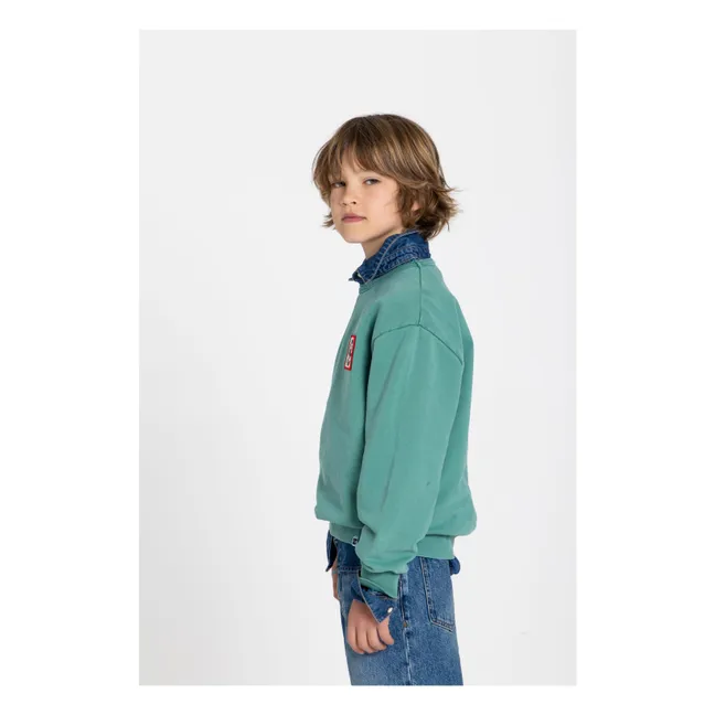 Ryde Wheelers Sudadera de algodón orgánico | Verde esmeralda