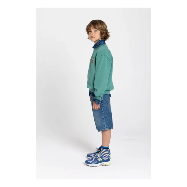 Ryde Wheelers Sudadera de algodón orgánico | Verde esmeralda