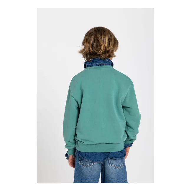 Ryde Wheelers organic cotton sweatshirt | Emerald green