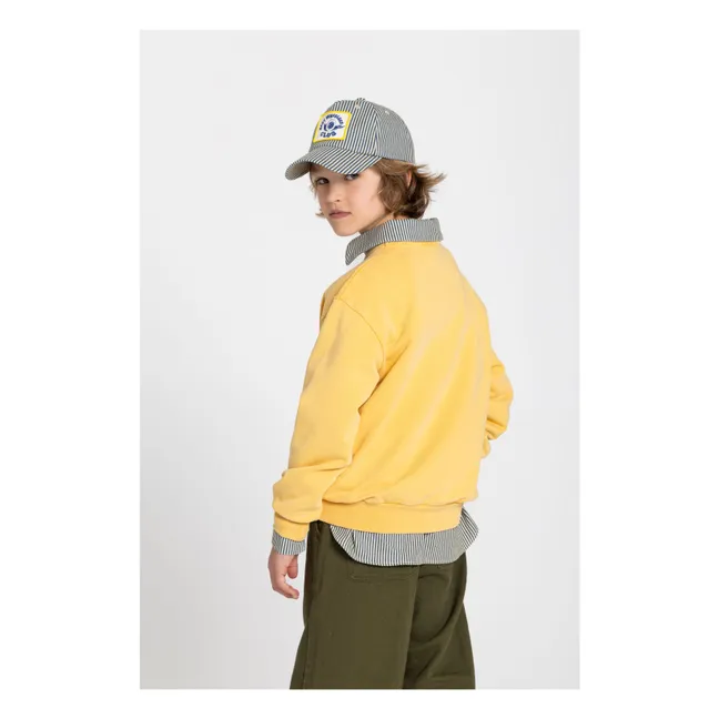 Sudadera de algodón orgánico Ryde Wax | Amarillo Mostaza