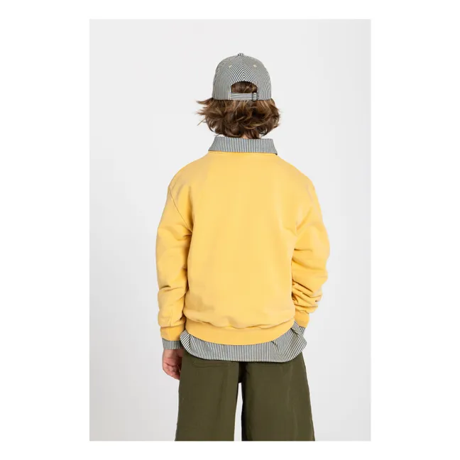 Ryde Wax organic cotton sweatshirt | Mustard