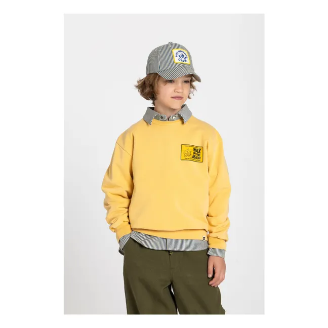 Sudadera de algodón orgánico Ryde Wax | Amarillo Mostaza