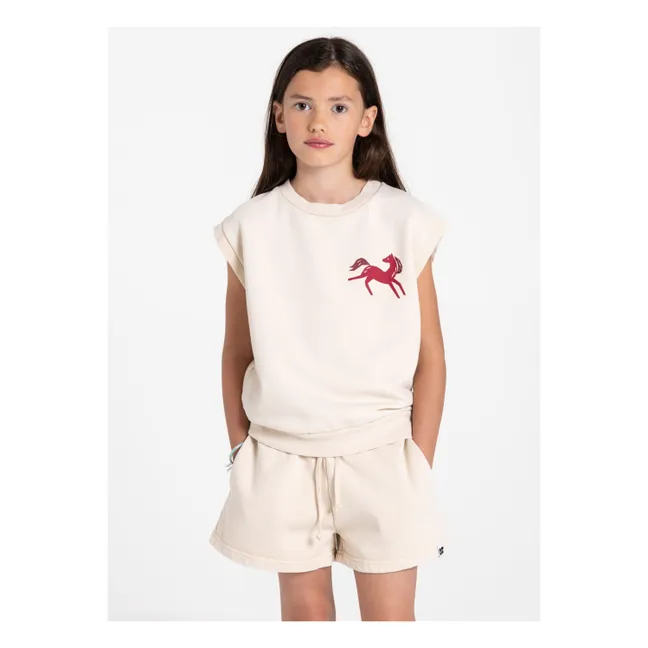 Pantalones cortos Harald de algodón ecológico | Crema