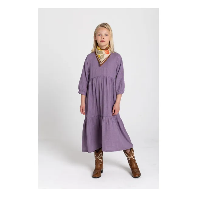 Robe Naya Carreaux | Lavande