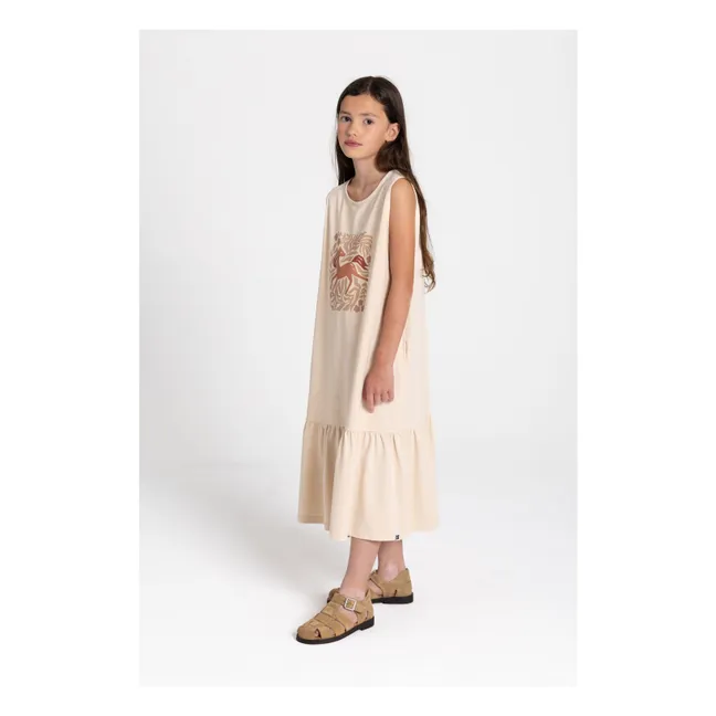 Robe Sans Manches Lyra Coton Bio | Crème