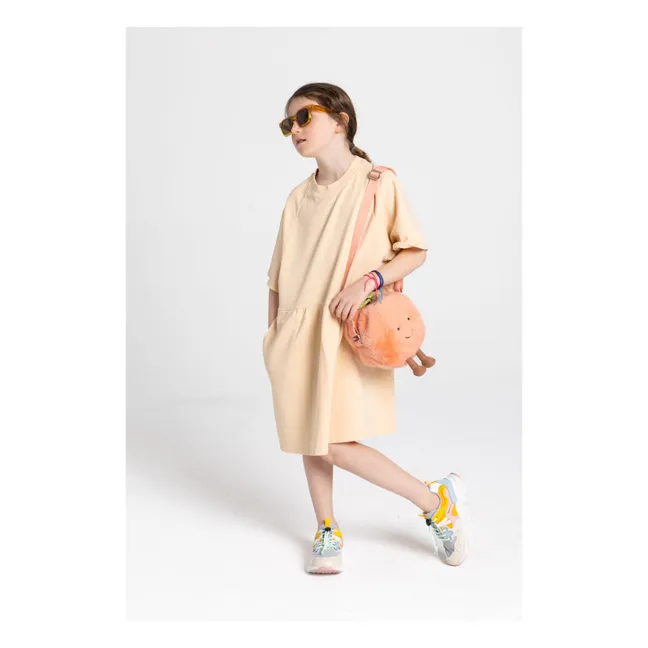 Sweat dress Mina Organic cotton | Pale yellow