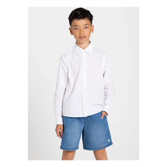 Denim Shorts Ample Tom | Blau