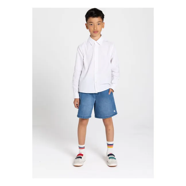 Denim Shorts Ample Tom | Blau