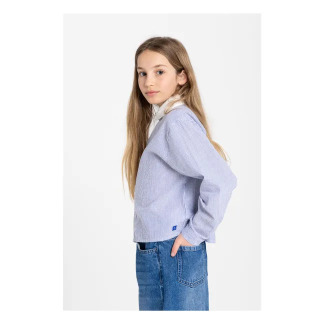 Clia Camisa de rayas | Azul Rey