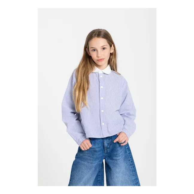 Chemise Clia Rayée | Bleu roi