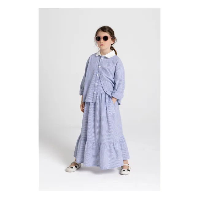 Chemise Clia Rayée | Bleu roi