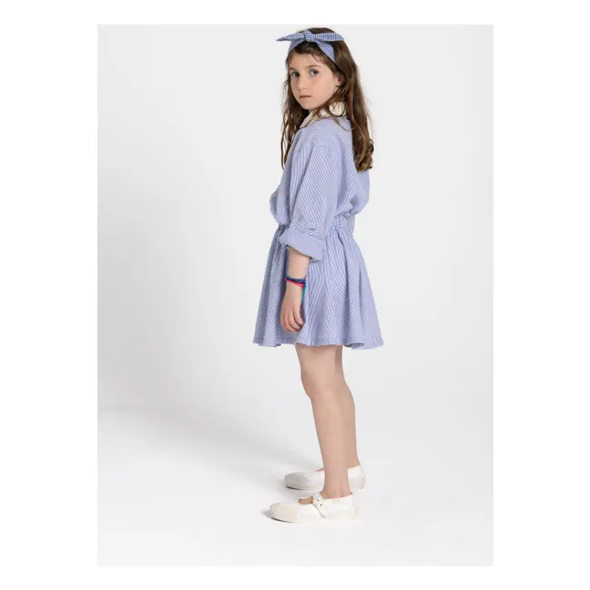 Melody Striped Skirt | Royal blue