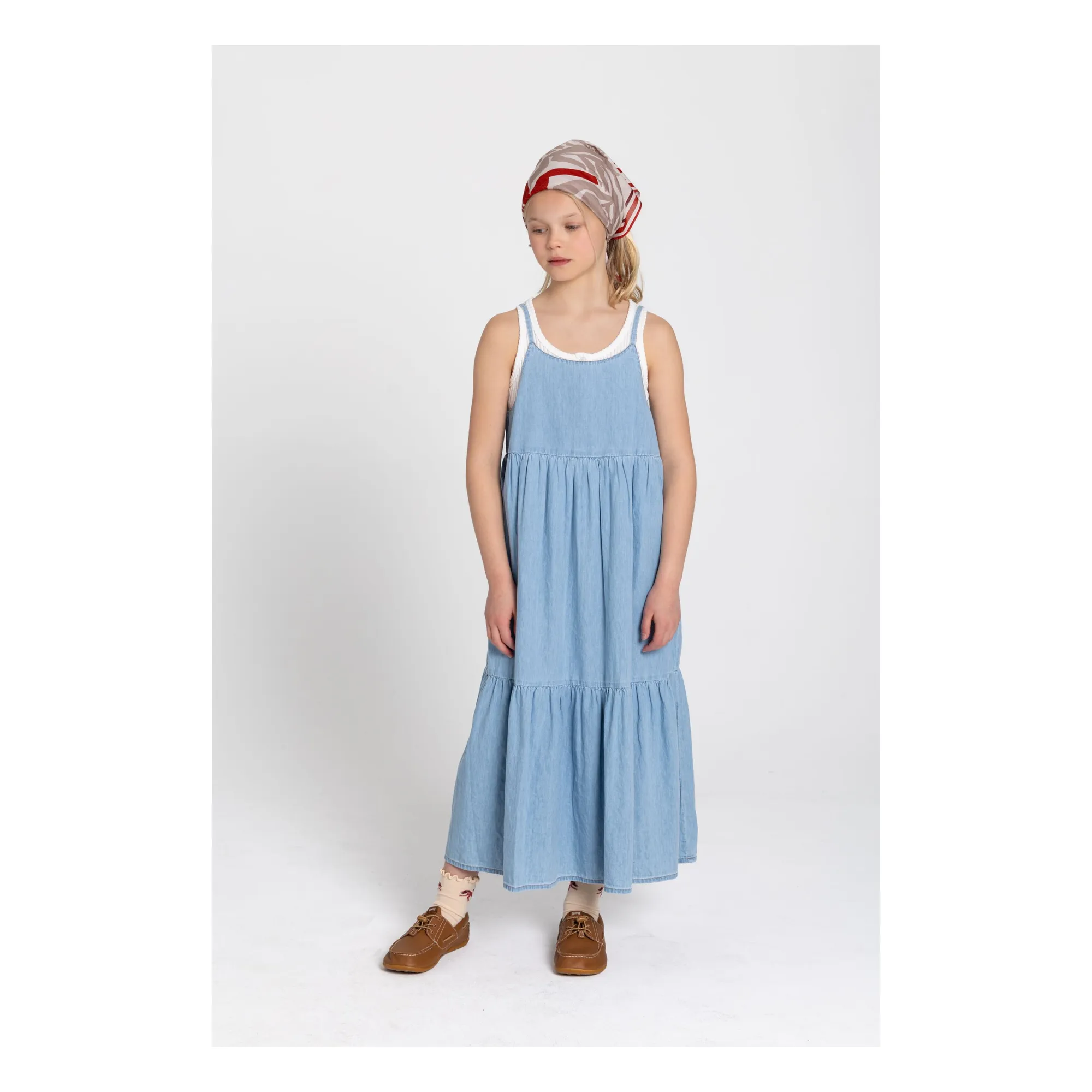 Robe Denim Sanda | Bleu- Image produit n°1