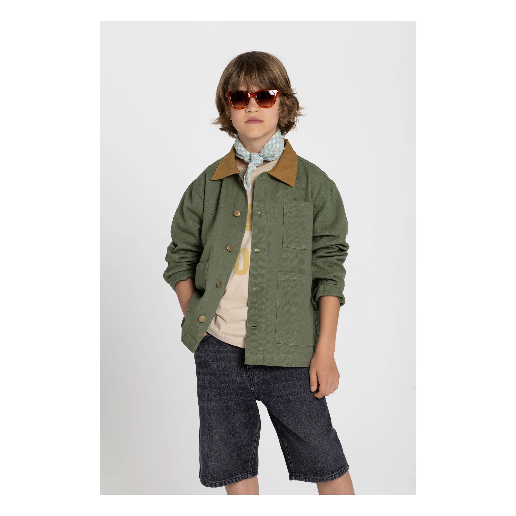 Veste Worker Pablo | Vert kaki- Image produit n°2
