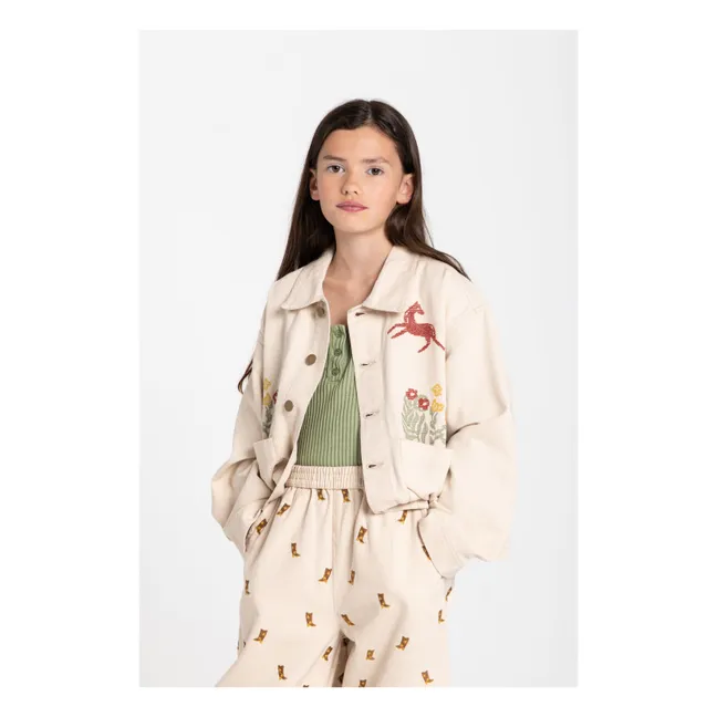 Mercury-Jacke Pferd | Cremefarben