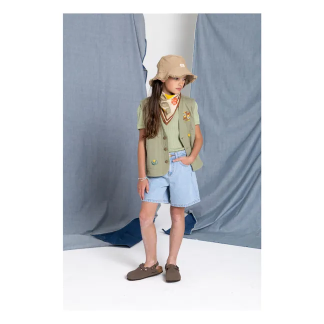 Veste Sans Manches Mara Bottes | Vert amande