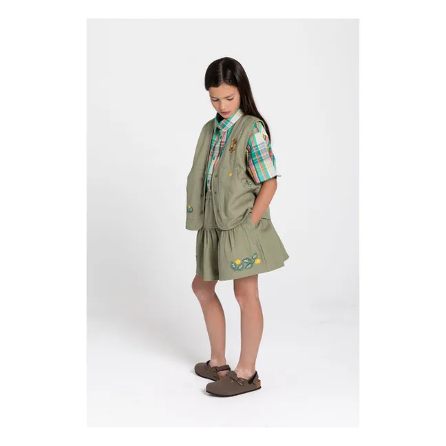 Mara Ärmellose Jacke Stiefel | Mandelgrün