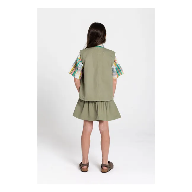 Veste Sans Manches Mara Bottes | Vert amande