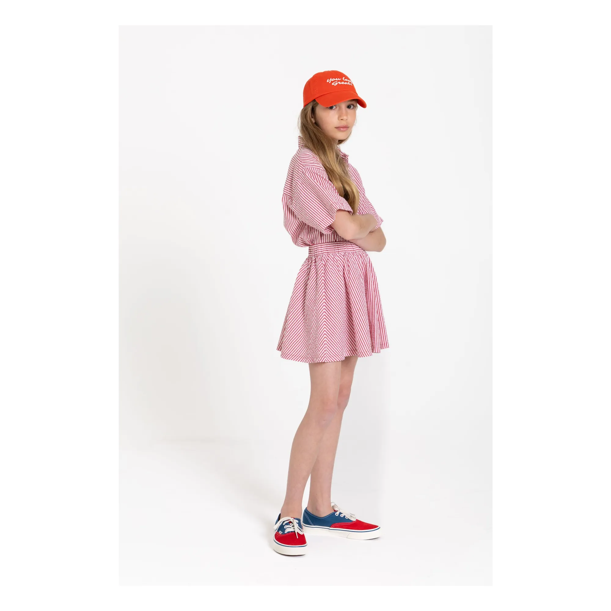 Chemise Sawyer Rayée | Rouge cerise- Image produit n°7