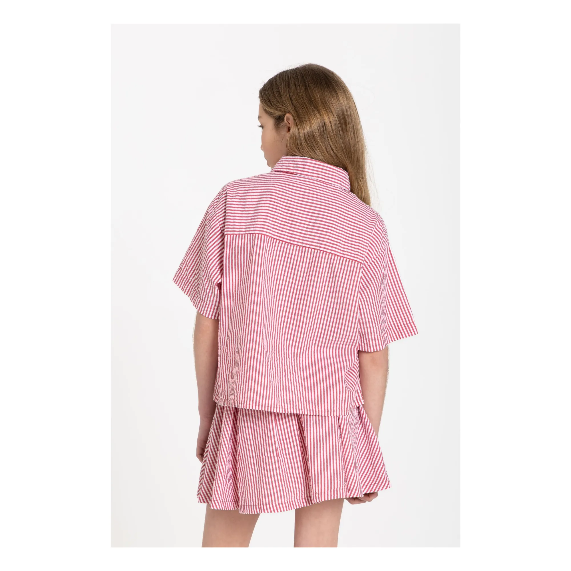 Chemise Sawyer Rayée | Rouge cerise- Image produit n°8