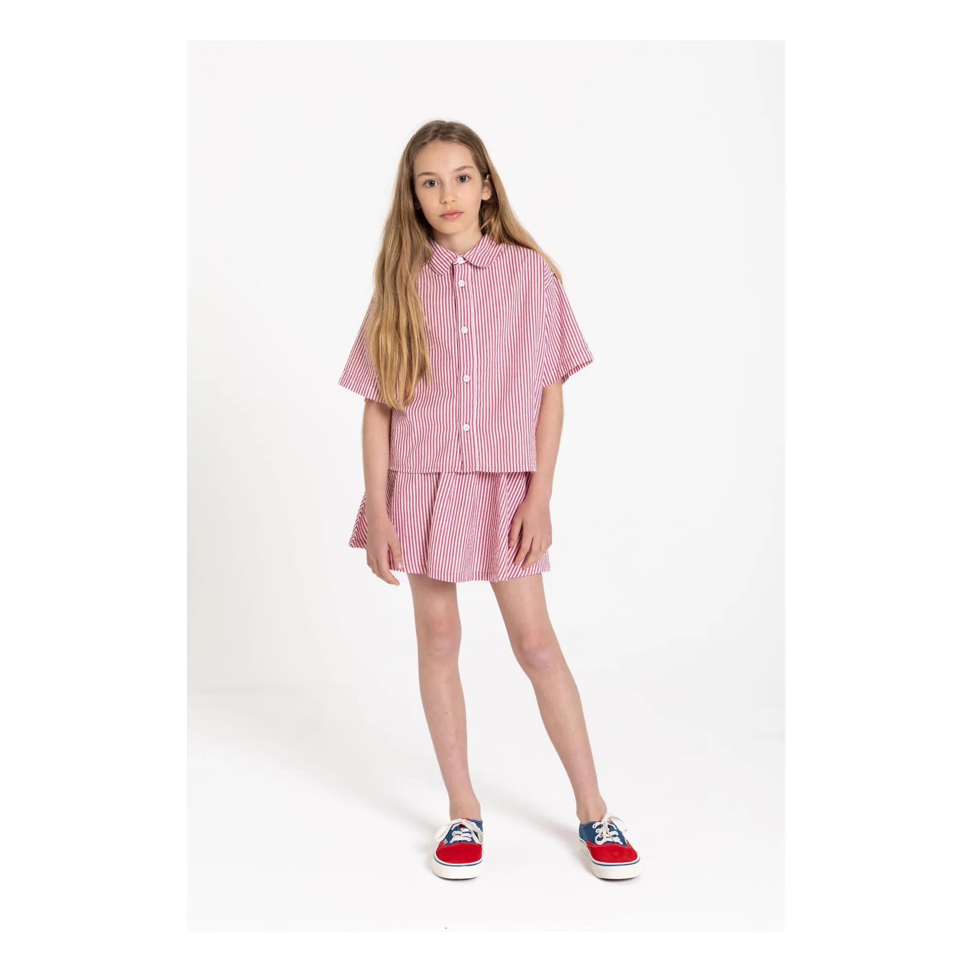 Chemise Sawyer Rayée | Rouge cerise- Image produit n°5