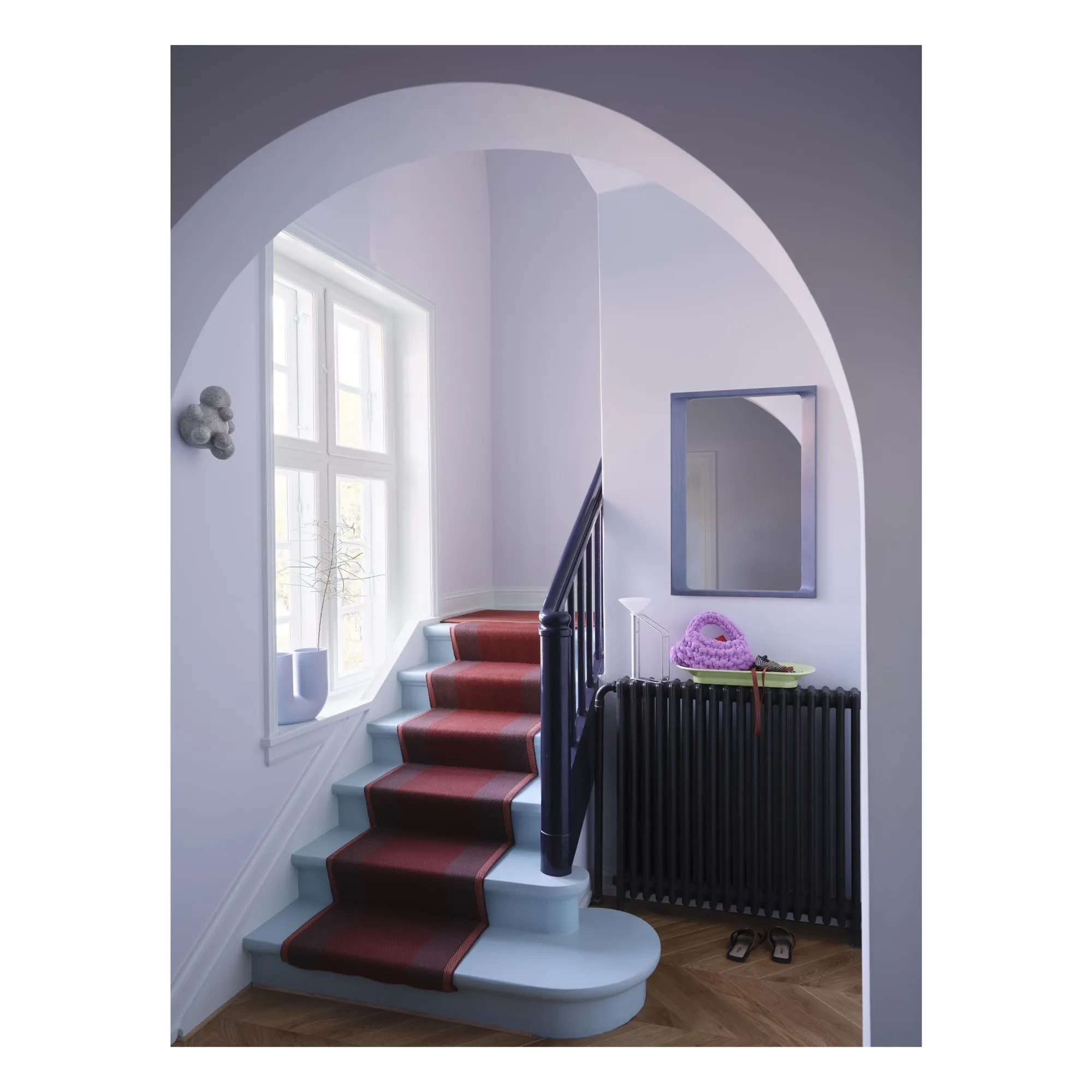 Miroir Arced, Rhys Copper | 	Lilas- Image produit n°1