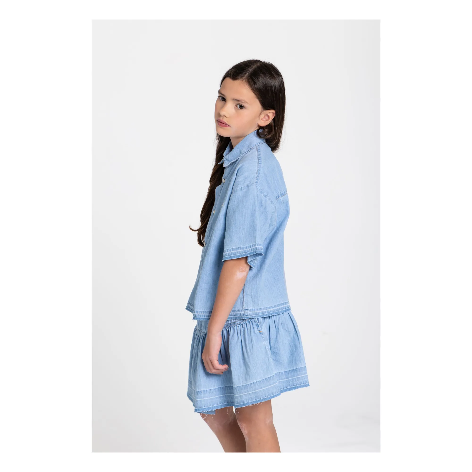 Chemise Denim Saskia | Bleu- Image produit n°2