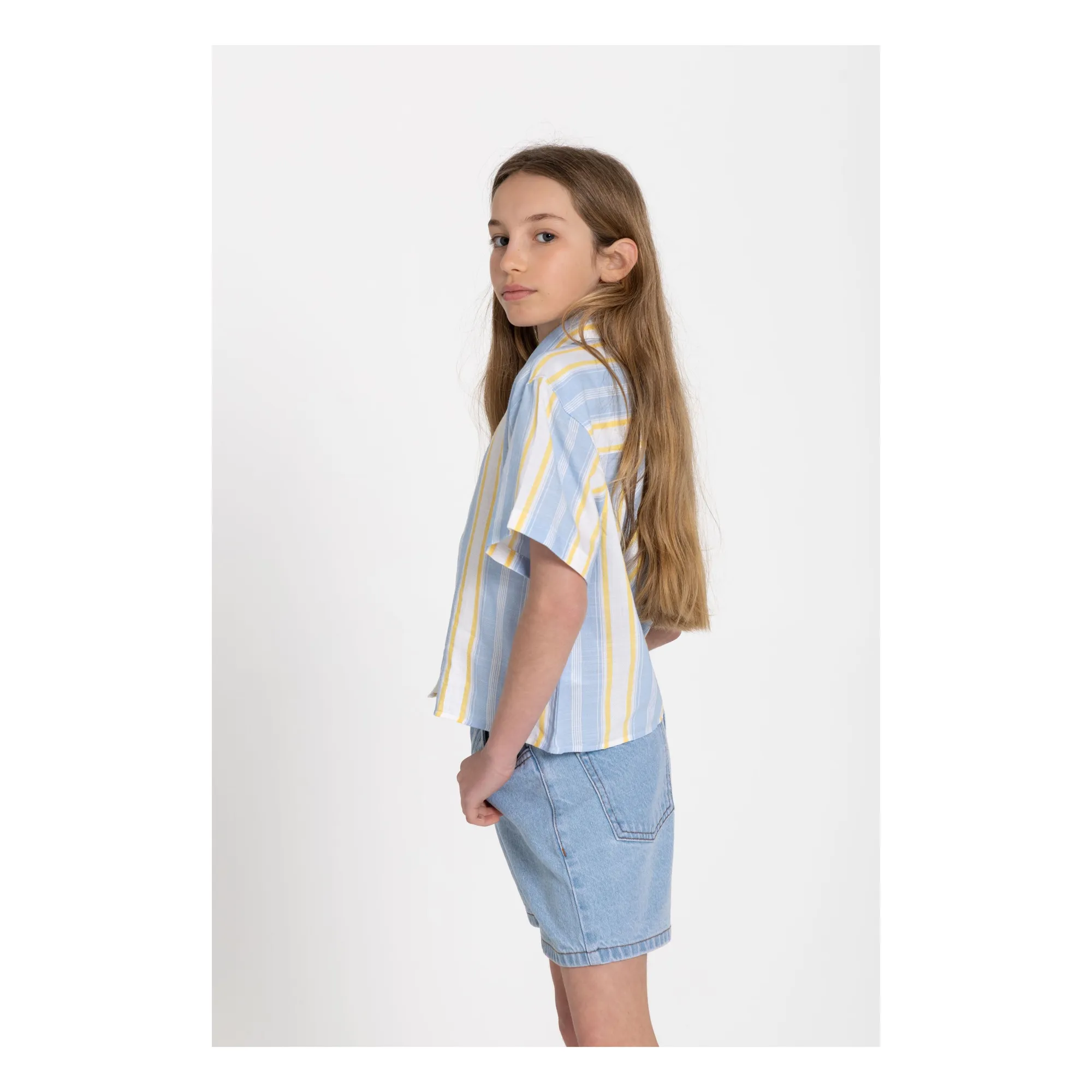 Chemise Sawyer Rayée | Bleu ciel- Image produit n°6