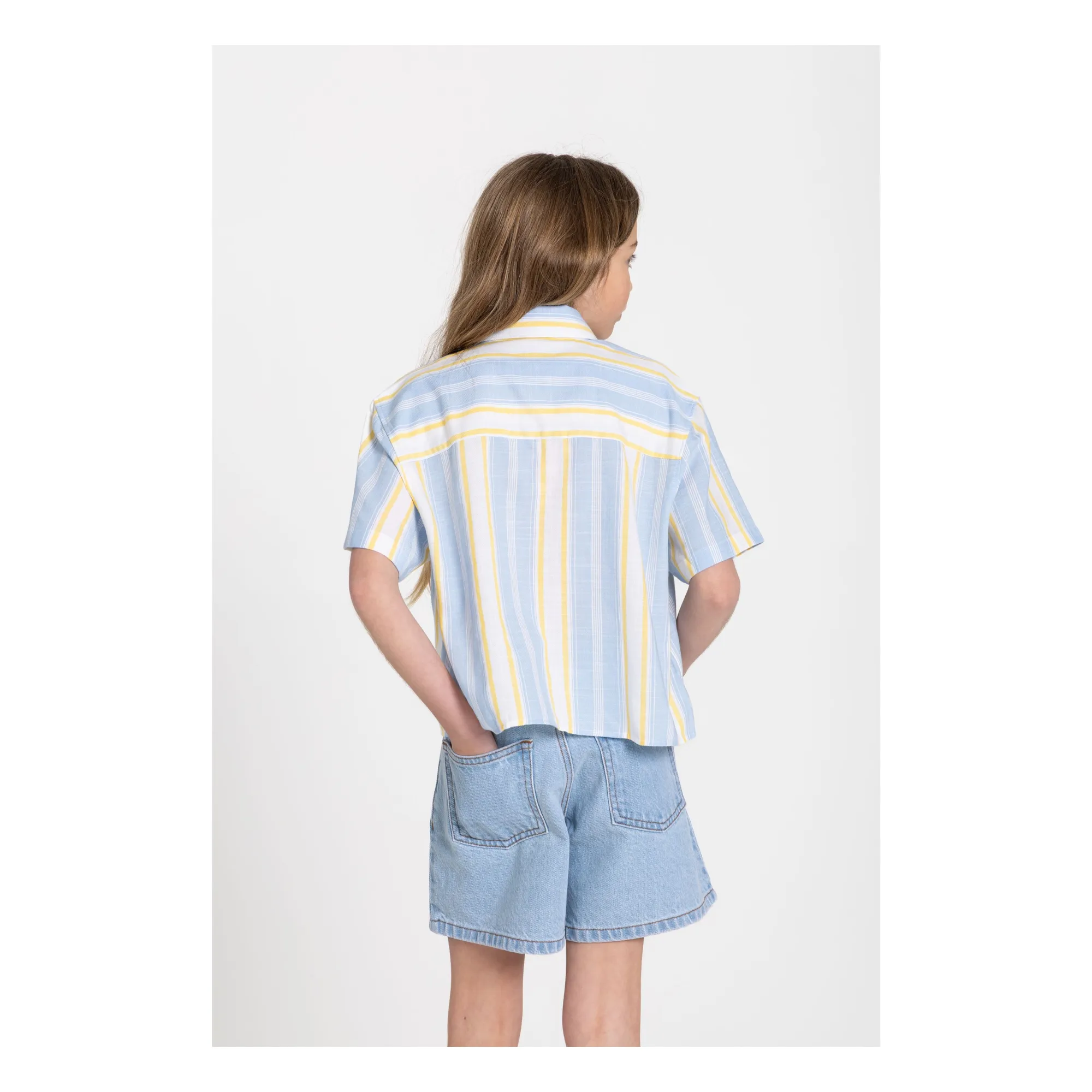 Chemise Sawyer Rayée | Bleu ciel- Image produit n°7