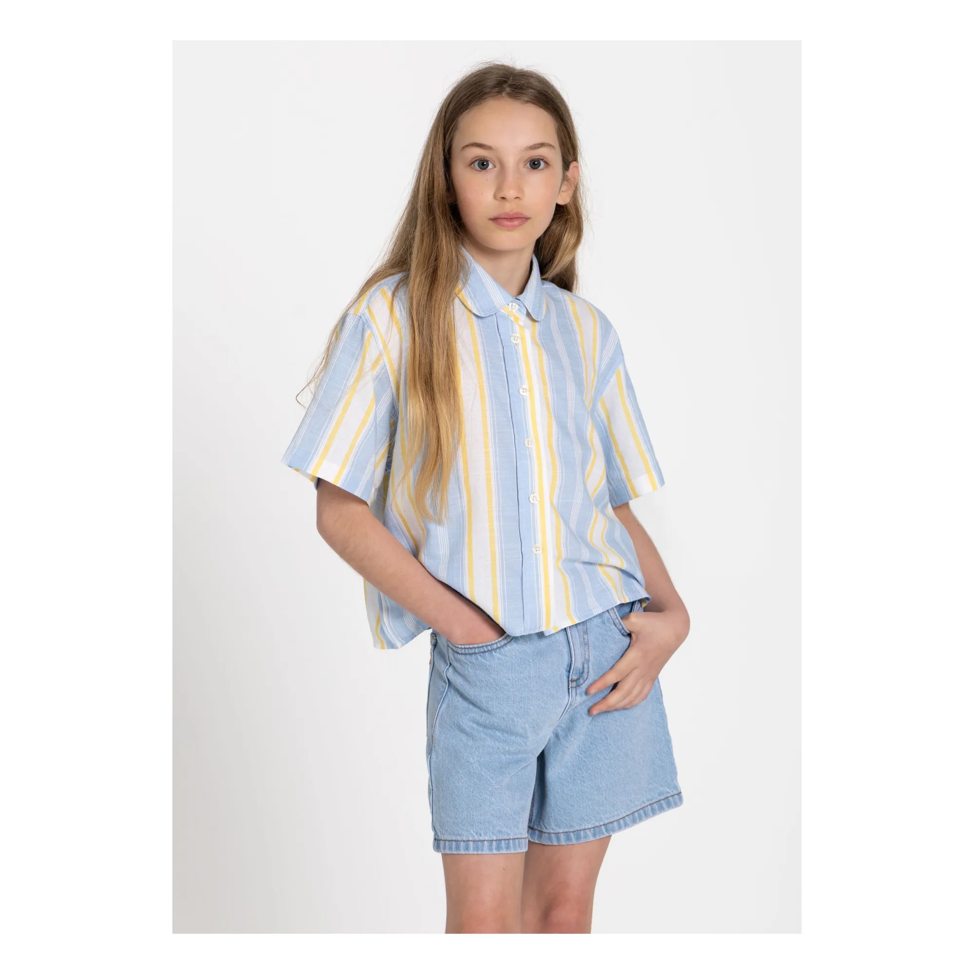 Chemise Sawyer Rayée | Bleu ciel- Image produit n°1
