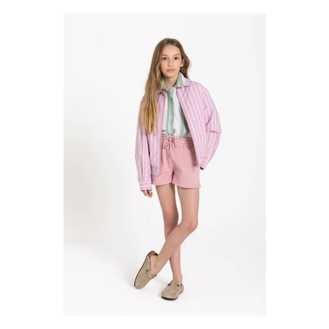 Veste Noah Rayée | Vieux Rose