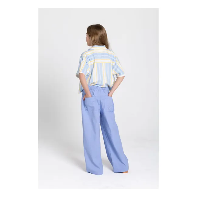 Paloma Wide Leg Pants | Pale blue